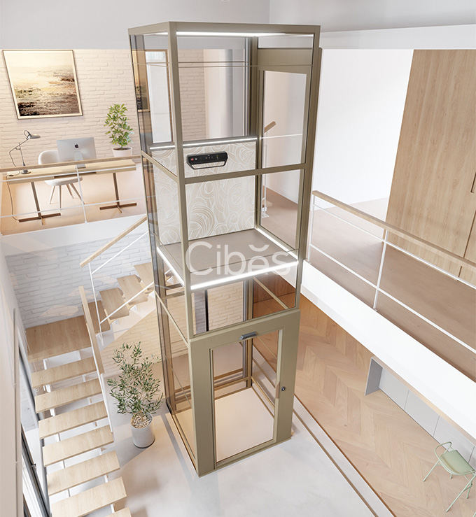 小尺寸，大空間家用電梯