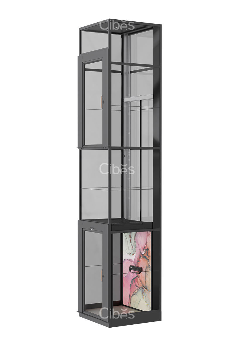 私人定制，多彩背景墻家用電梯