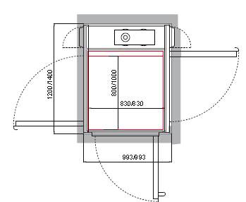 Cibes A4000開門結構示例