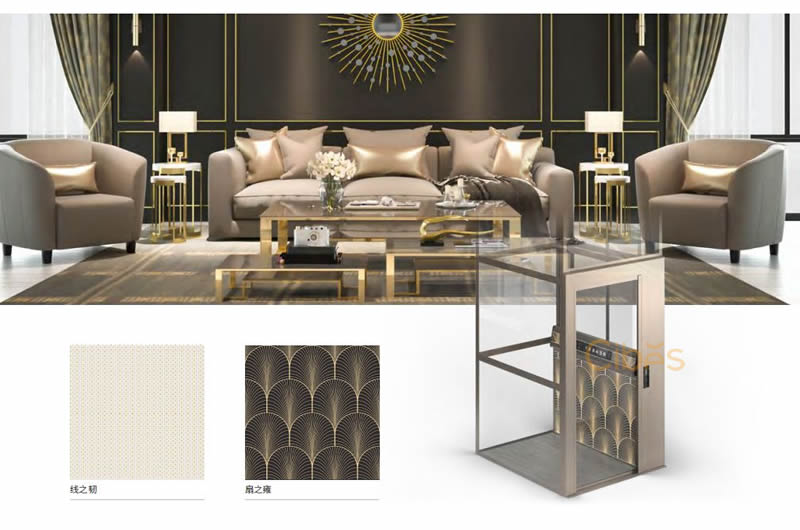 Cibes小型家用別墅電梯-幾何系列背景