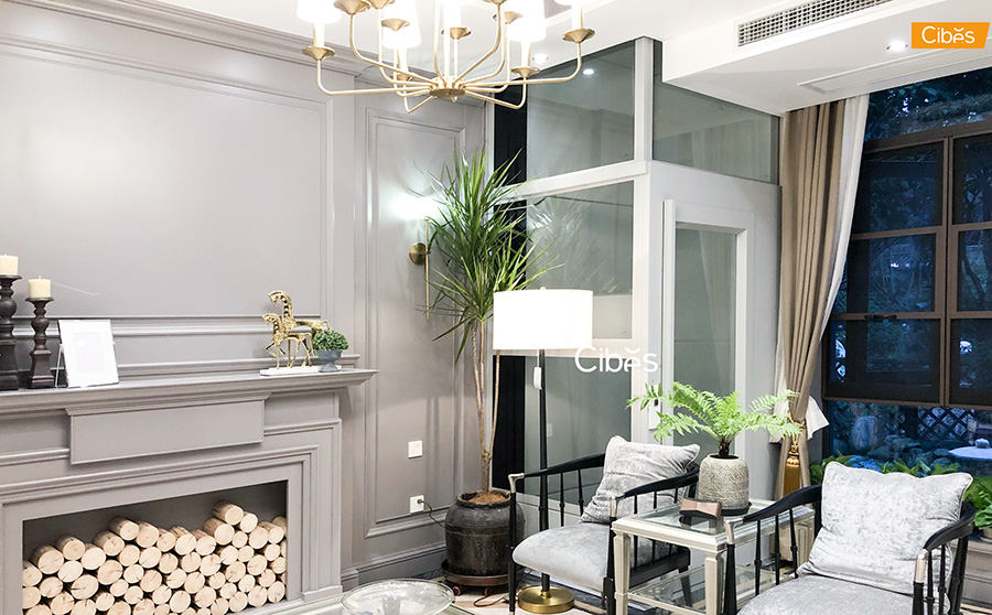 別墅電梯靠墻安裝