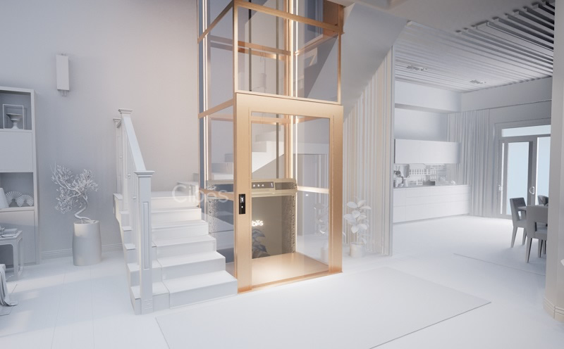 Cibes V80系列家用電梯井道配色