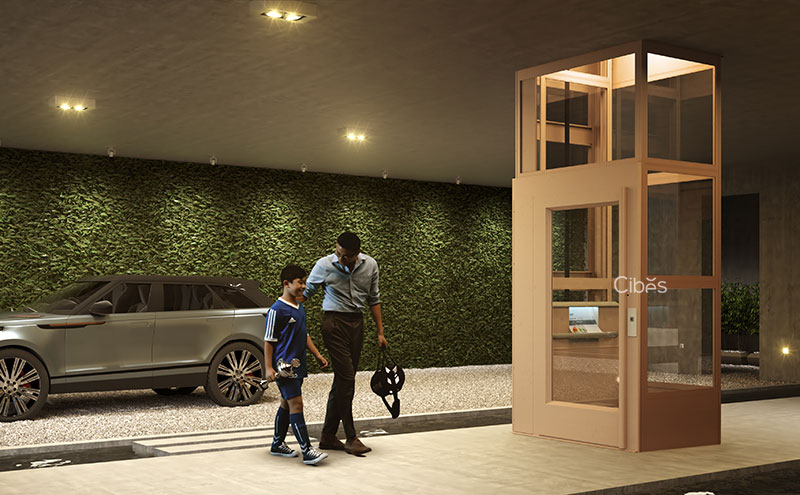 cibes新型無底坑家用電梯-外觀升級