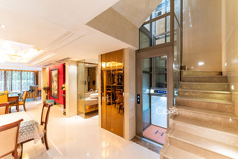 重慶四層別墅家用電梯安裝案例