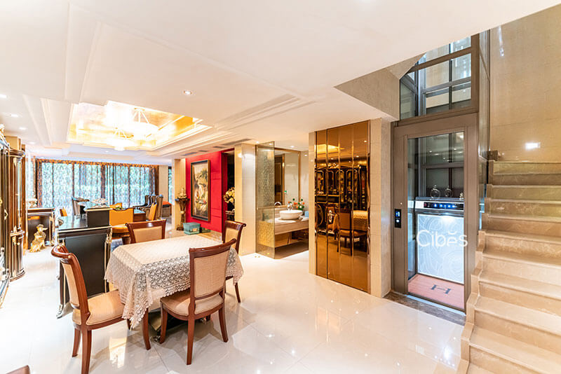 重慶四層別墅家用電梯安裝案例