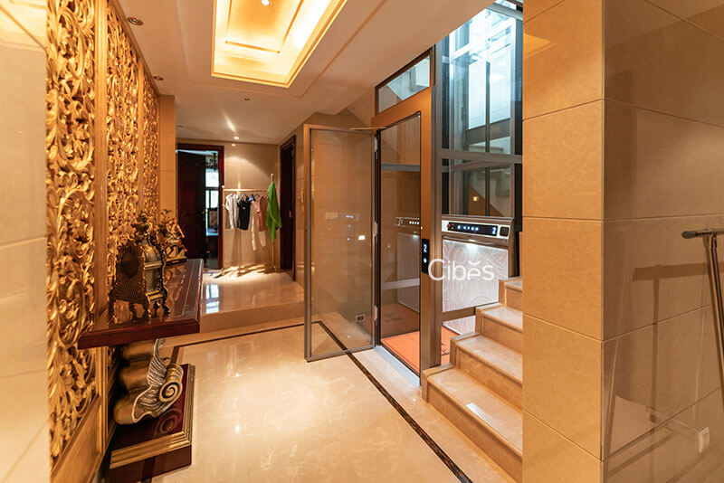 重慶四層別墅家用電梯安裝案例