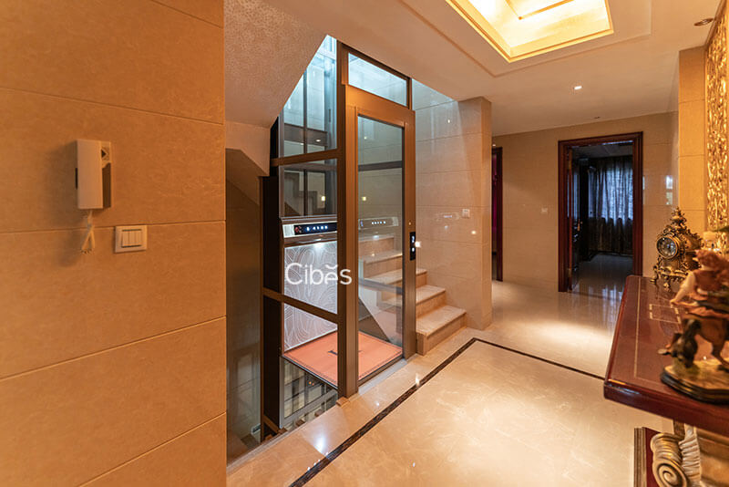 重慶四層別墅家用電梯安裝案例