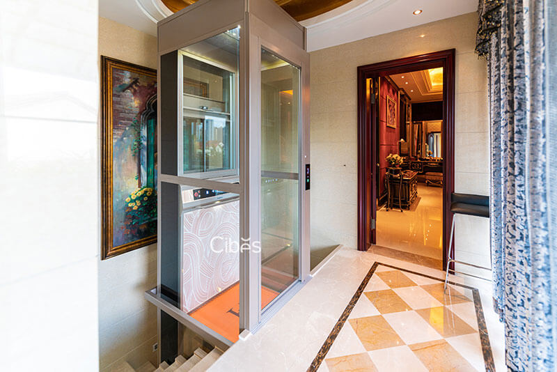 重慶四層別墅家用電梯安裝案例