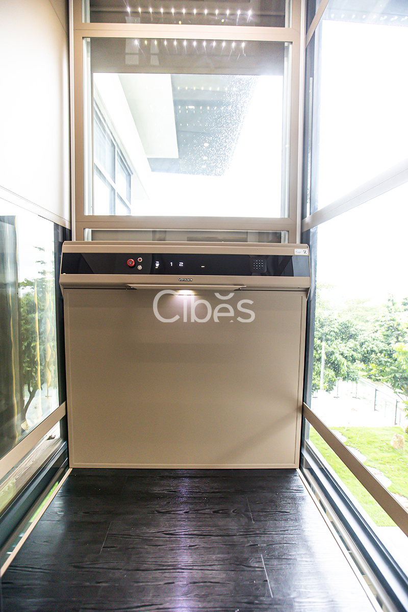 4層4站Cibes V80 時尚版別墅電梯安裝于廣東珠海