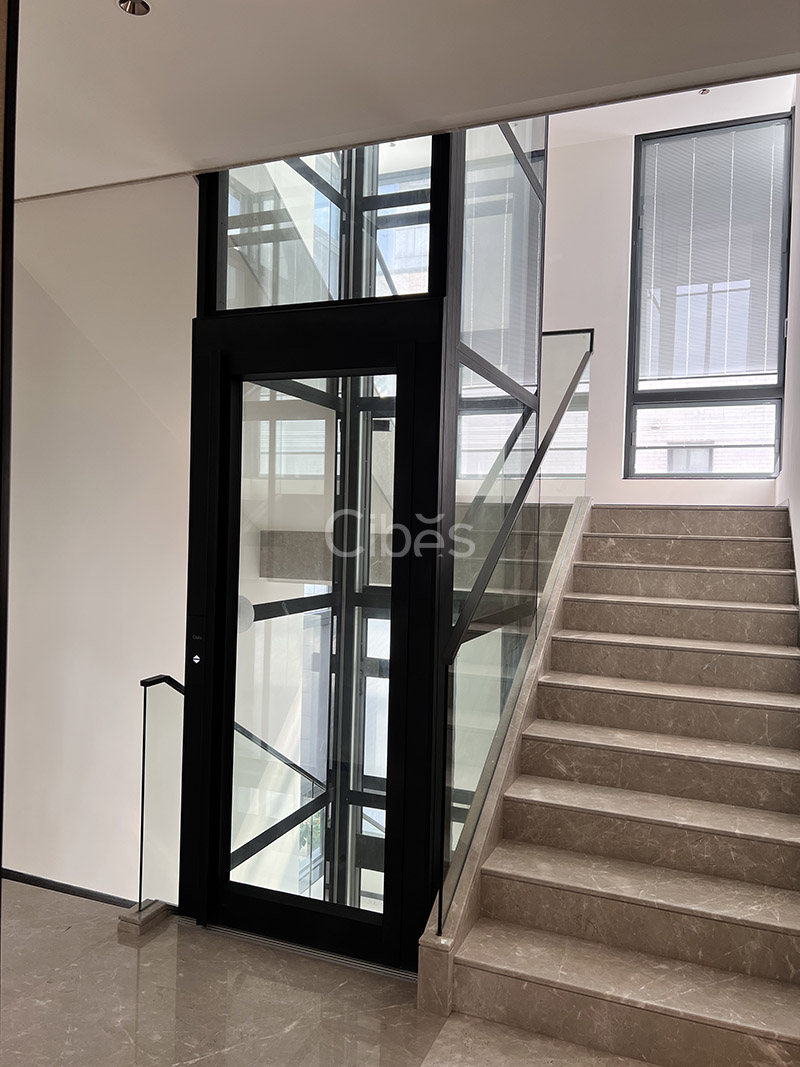 4層4站Cibes V80 雅致版別墅電梯安裝于廣東江門