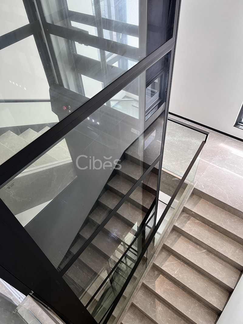 4層4站Cibes V80 雅致版別墅電梯安裝于廣東江門