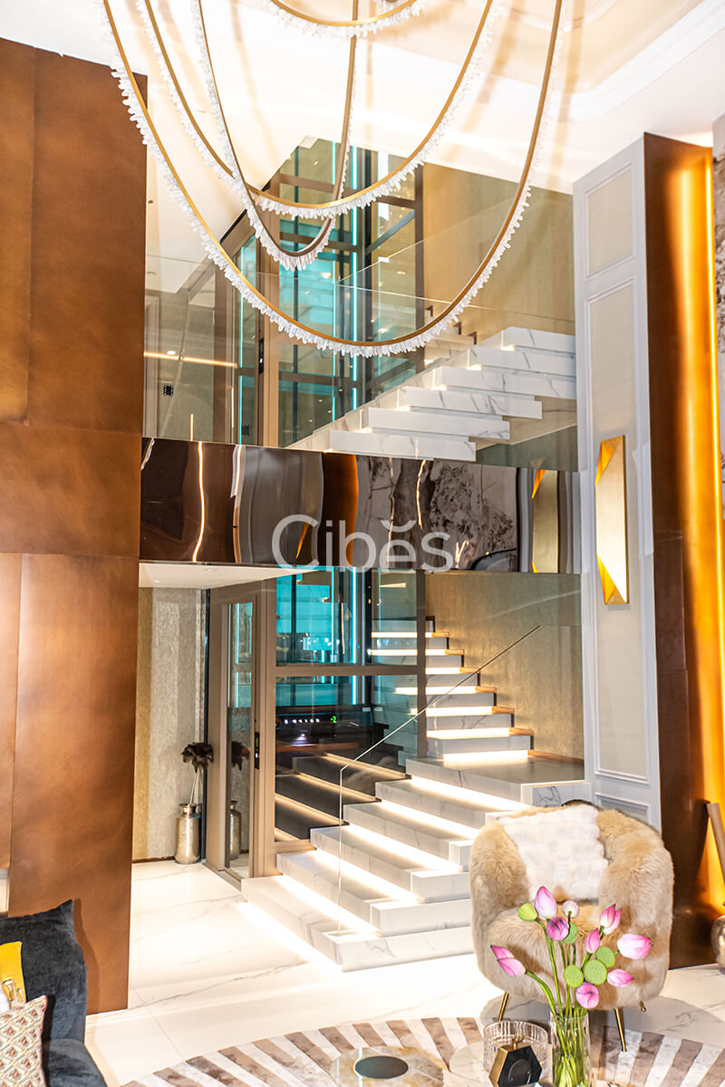 5層5站Cibes V80 限量版別墅電梯安裝于浙江杭州