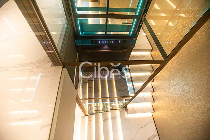 5層5站Cibes V80 限量版別墅電梯安裝于浙江杭州